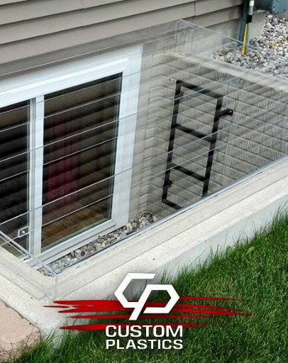 Acrylic Egress Window Well Covers made by Custom Plastics