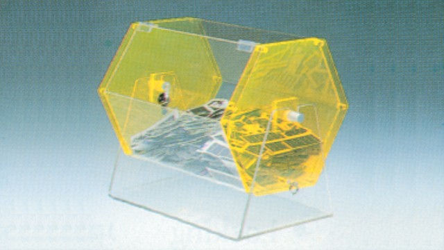 Acrylic Dispenser Gaming Box: Rotating Drum