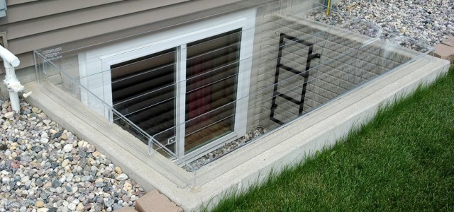 Acrylic Egress Window Well Cover Cement Frame Single 640x300