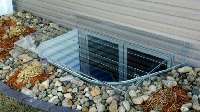 Acrylic Egress Window Well Cover Galvanized Steel