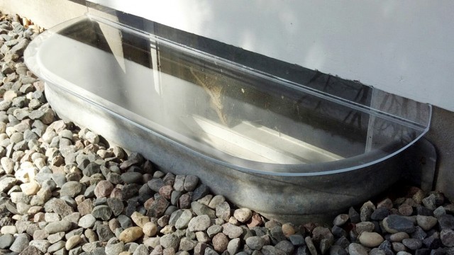 Acrylic Egress Window Well Cover Galvanized Steel