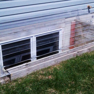 Acrylic Egress Window Well Cover Timber Egress Frame