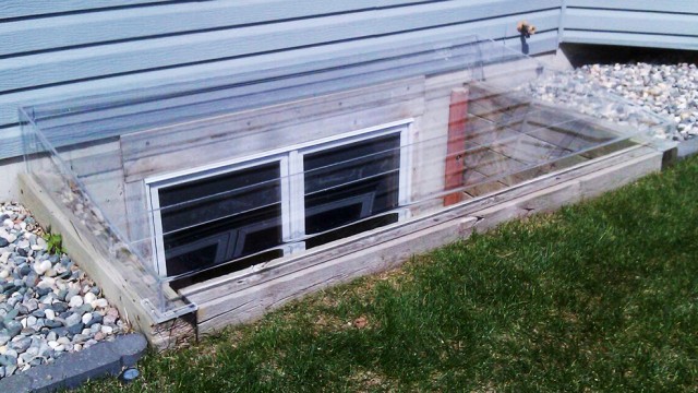 Acrylic Egress Window Well Cover Timber Egress Frame