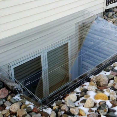 Acrylic Egress Window Well Cover Timber Egress Frame
