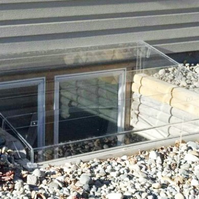 Acrylic Egress Window Well Cover Timber Egress Frame