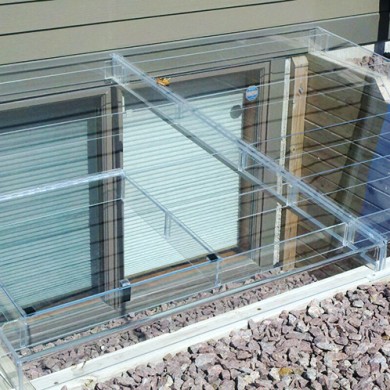 Acrylic Egress Window Well Cover Timber Egress Frame