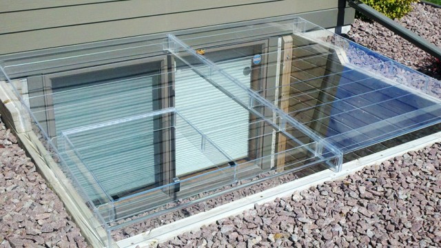 Acrylic Egress Window Well Cover Timber Egress Frame