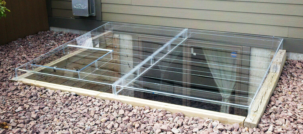 Acrylic Egress Window Well Cover Timber Egress Frame 6