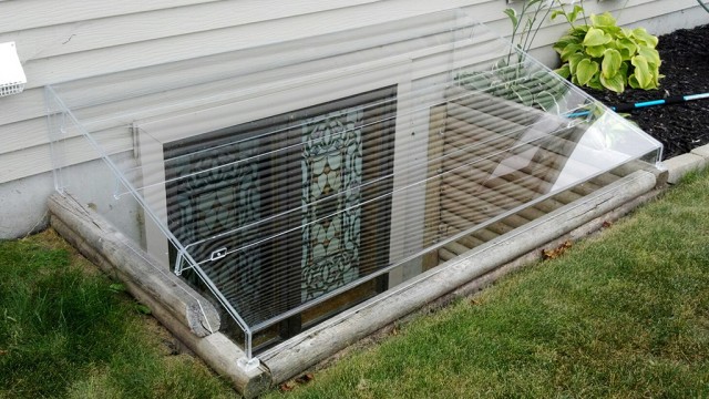 Acrylic Egress Window Well Cover Timber Egress Frame