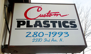 Custom Plastics Building Sign