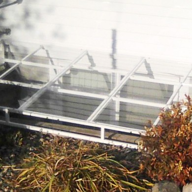 Steel Frame Window Well Cover White