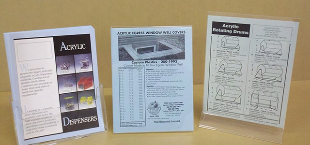 Custom Plastic Brochure Holder