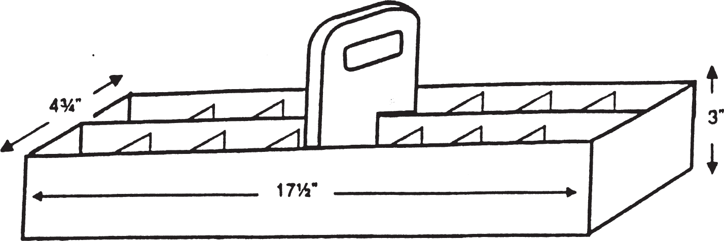 Ticket Carrier 16 Compartment